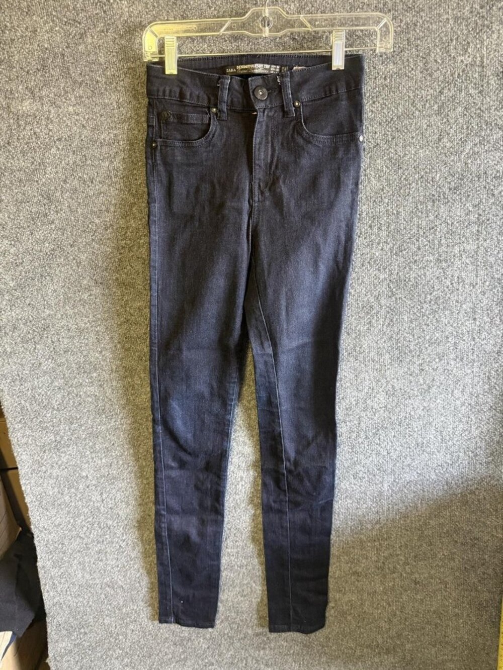 Zara Denim Rules TRF Jeans Womens 2 Dark Wash Blue Skinny Stretch Denim Pants